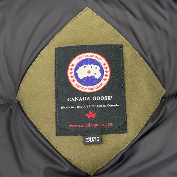 Canada Goose Mens Khaki Parka With Faux Fur Hood & Multiple Pockets Arctic Progr - Picture 8 of 8